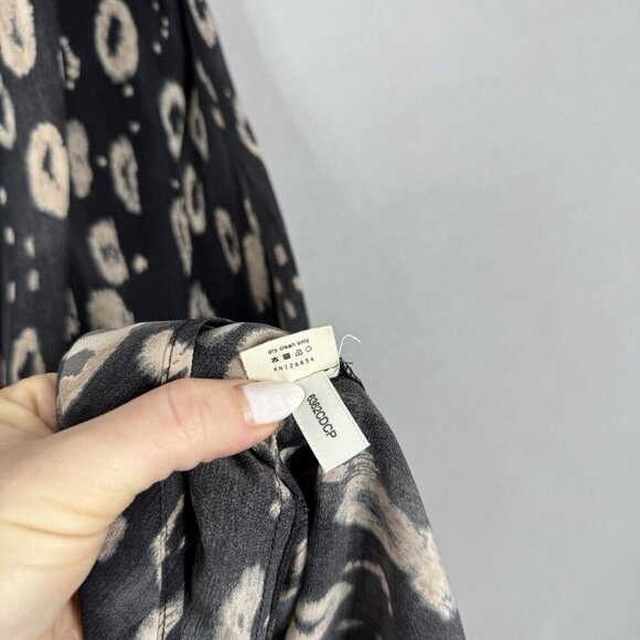 L'Agence Womens Dress 8 Gray Silk Wrap Slip Drape Cocktail Y2K 90s Dark Feminine - Picture 10 of 12